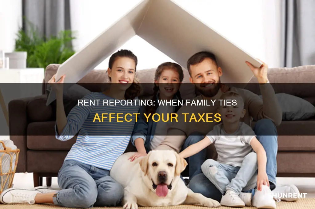 do you report below market rent to relative