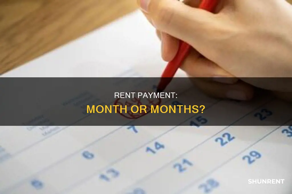 do you say one month or one months rent