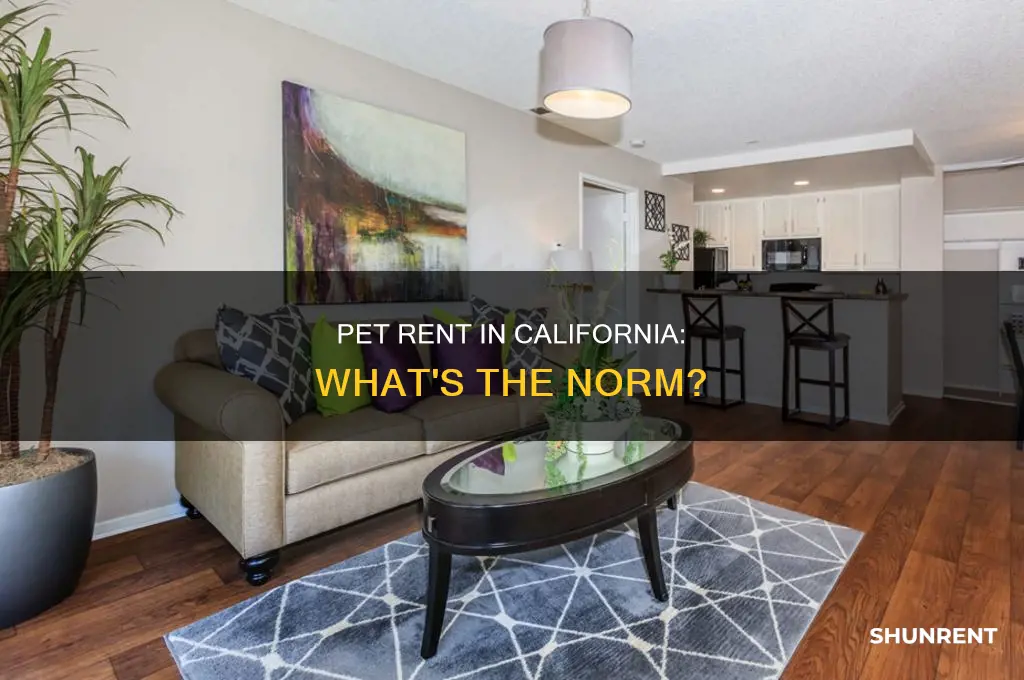 do you typically charge pet rent in california