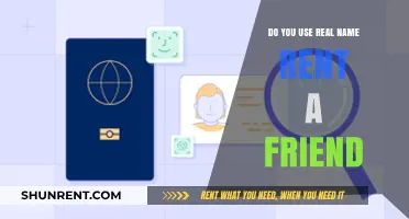 Rent a Friend: Real Names or Pseudonyms?