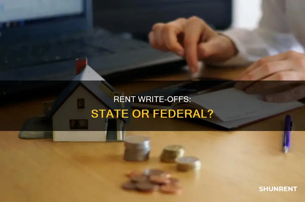 do you write off your rent on state or fed