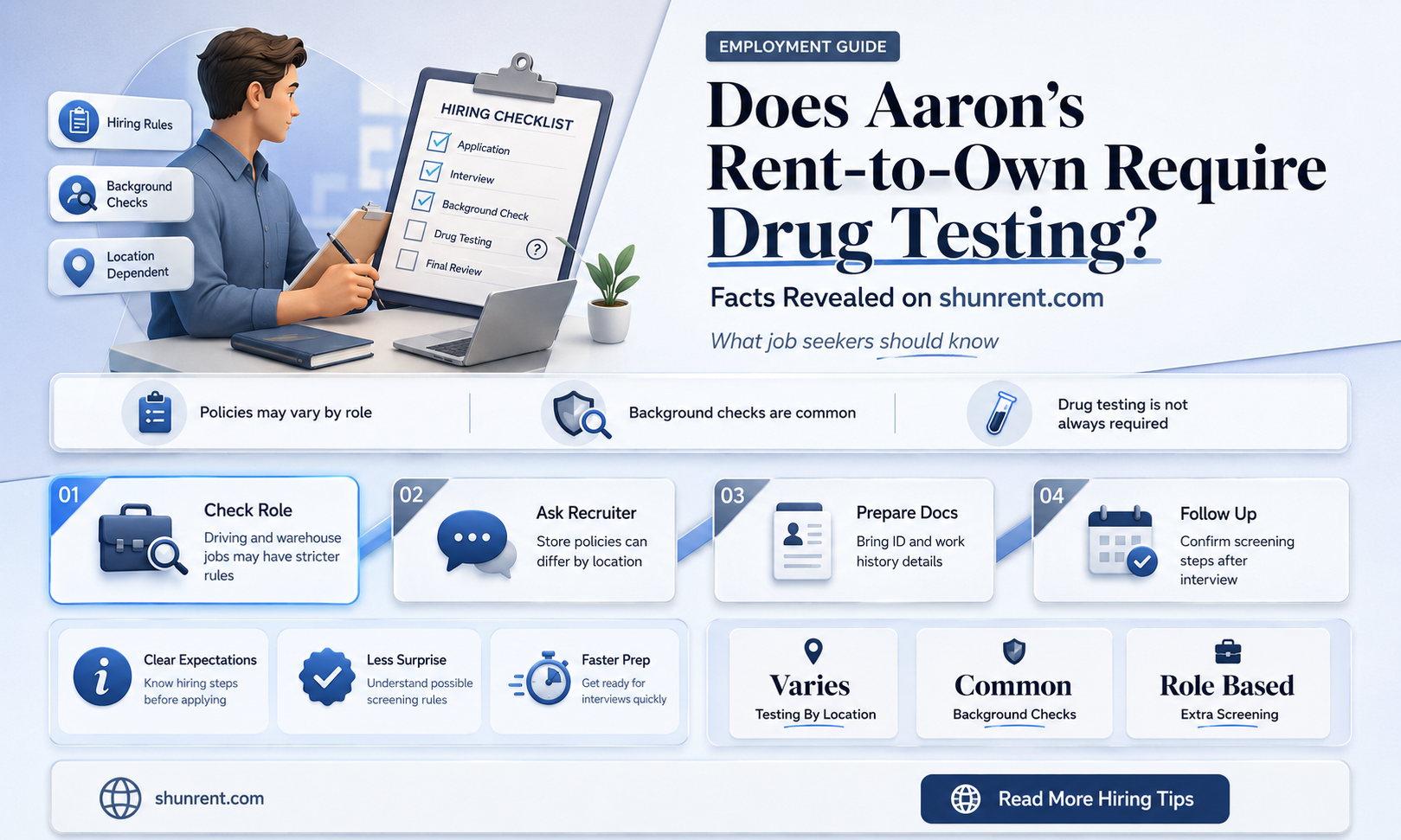 does aarons rent to own drug test