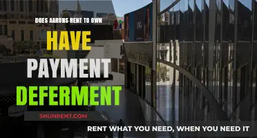 Rent-to-Own Payment Deferment: What's Aaron's Policy?