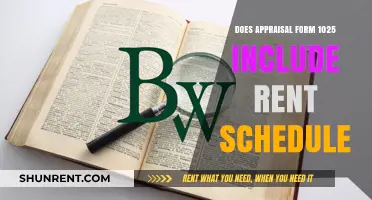 Appraisal Form 1025: Does It Include a Rent Schedule?