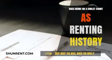 Sublet Stints: Do They Count as Rental History?