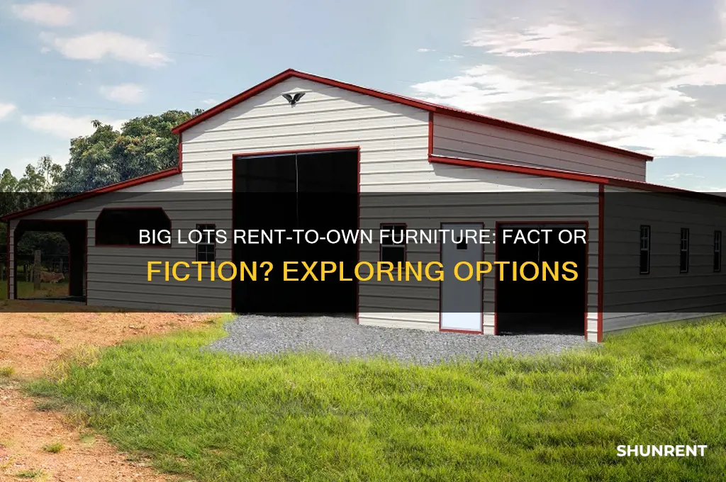 does big lots rent to own furniture