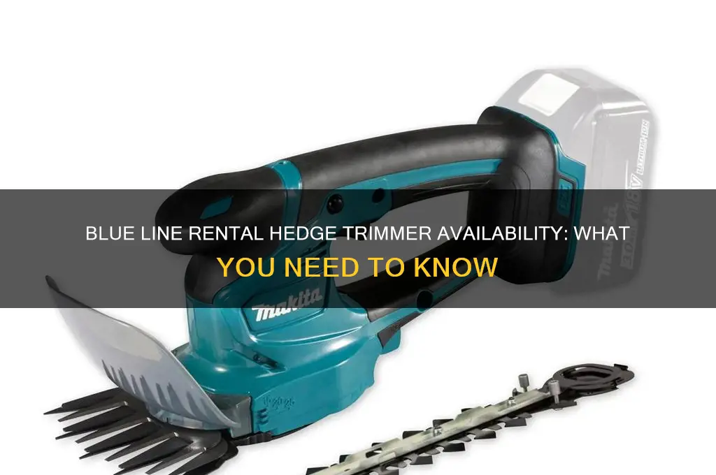 does blue line rental rent hedge trimmers