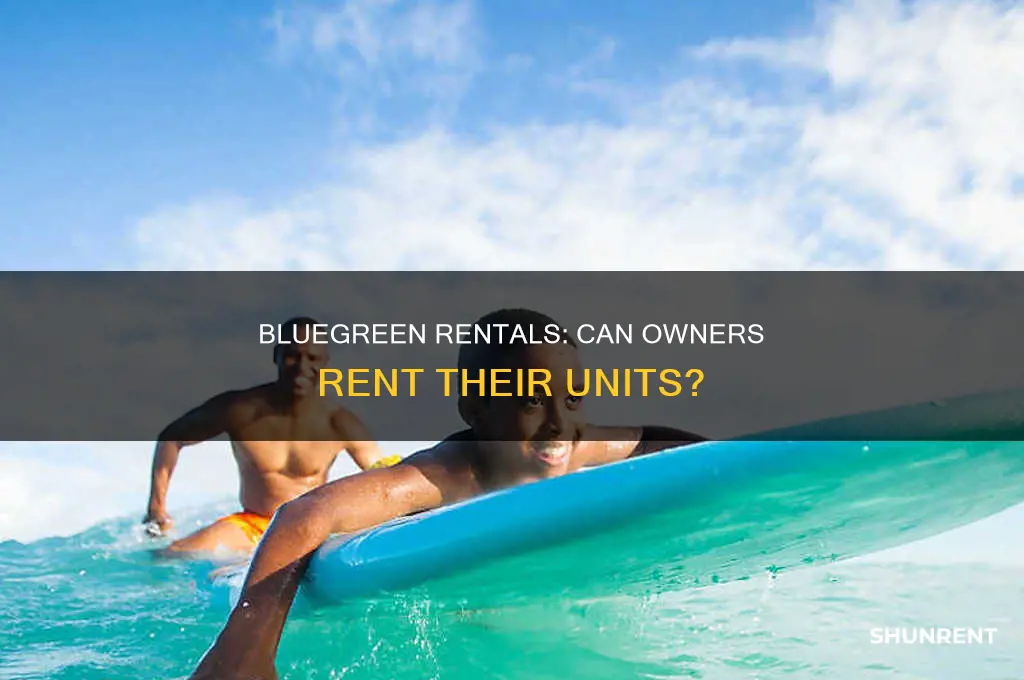 does bluegreen allow their untis to be rented by owner