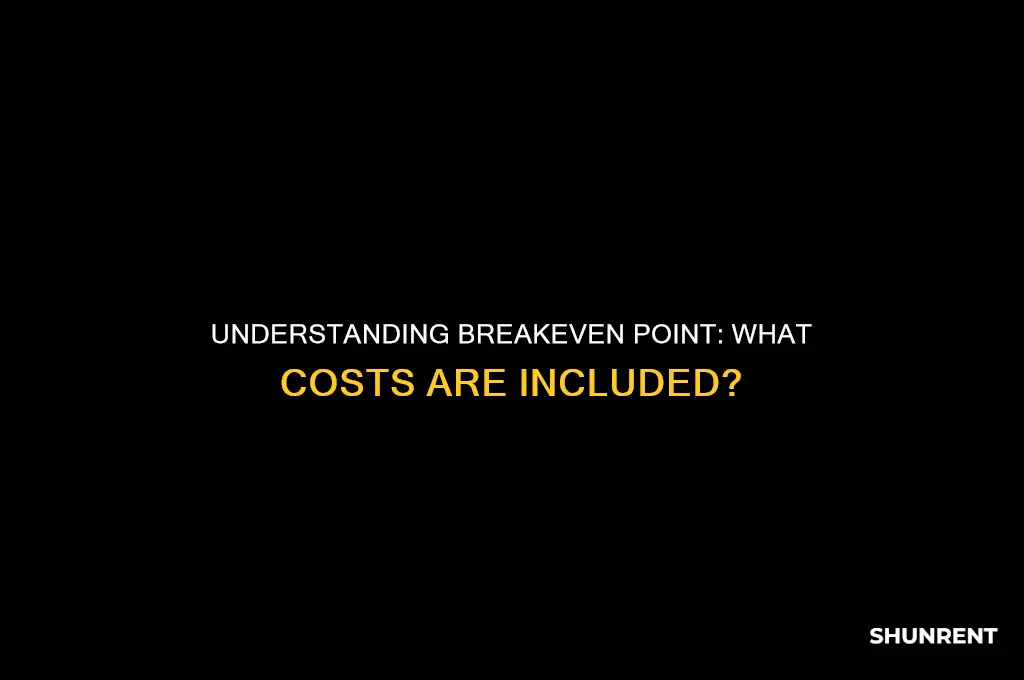 does breakeven point include rent and interest and depreciation