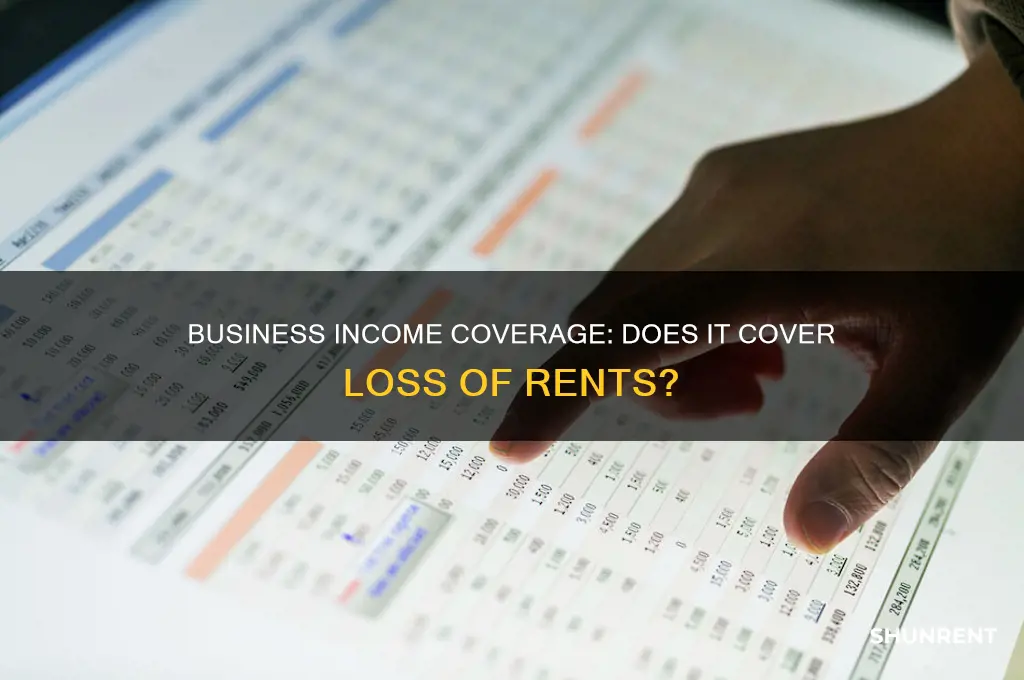 does business income coverage include loss of rents