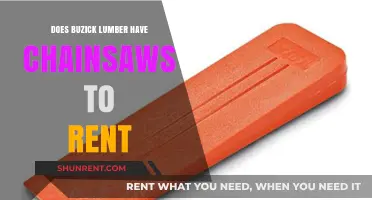 Buzick Lumber Chainsaw Rentals: Availability and Rental Options Explained
