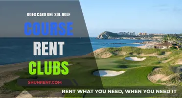 Golfing at Cabo Del Sol: Club Rentals Available?