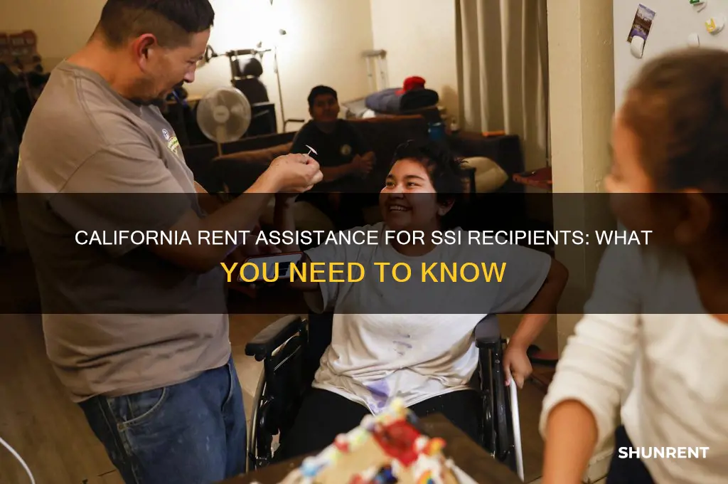 does california help ssi receipient with rent