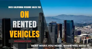 California Sales Tax: Does It Apply to Rented Vehicles?