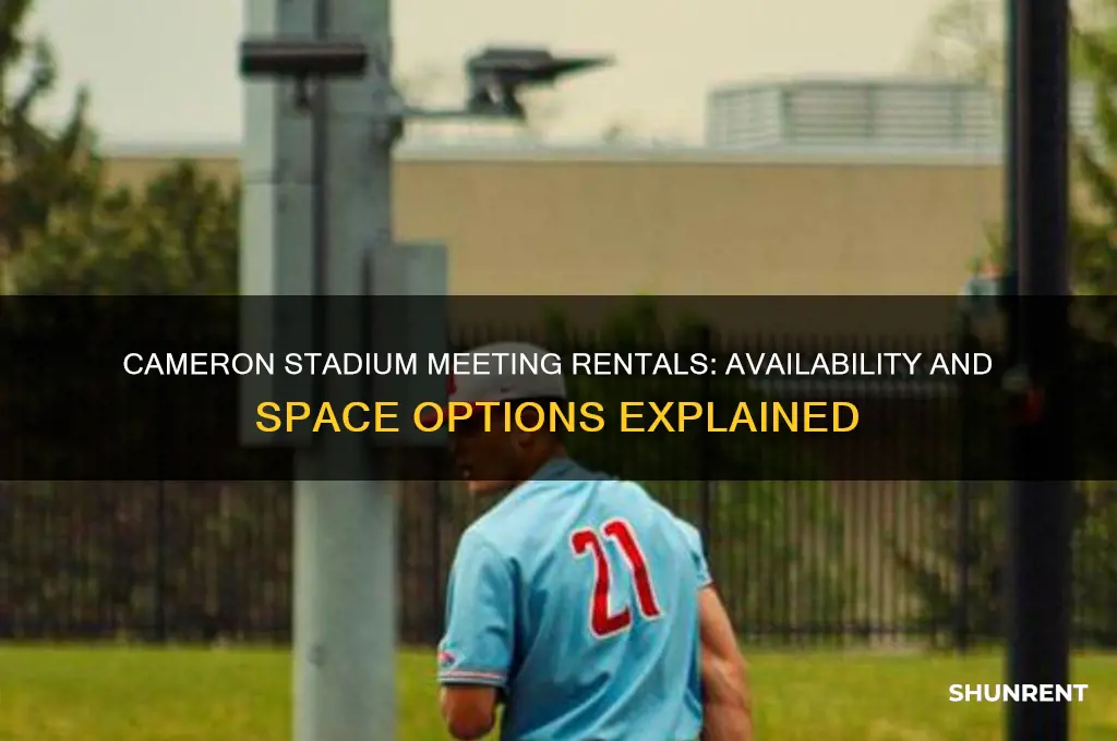 does cameron stadium rent space for meetings