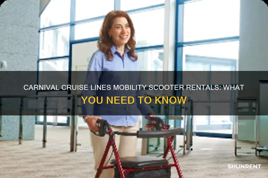 does carnival cruise lines rent mobility scooters
