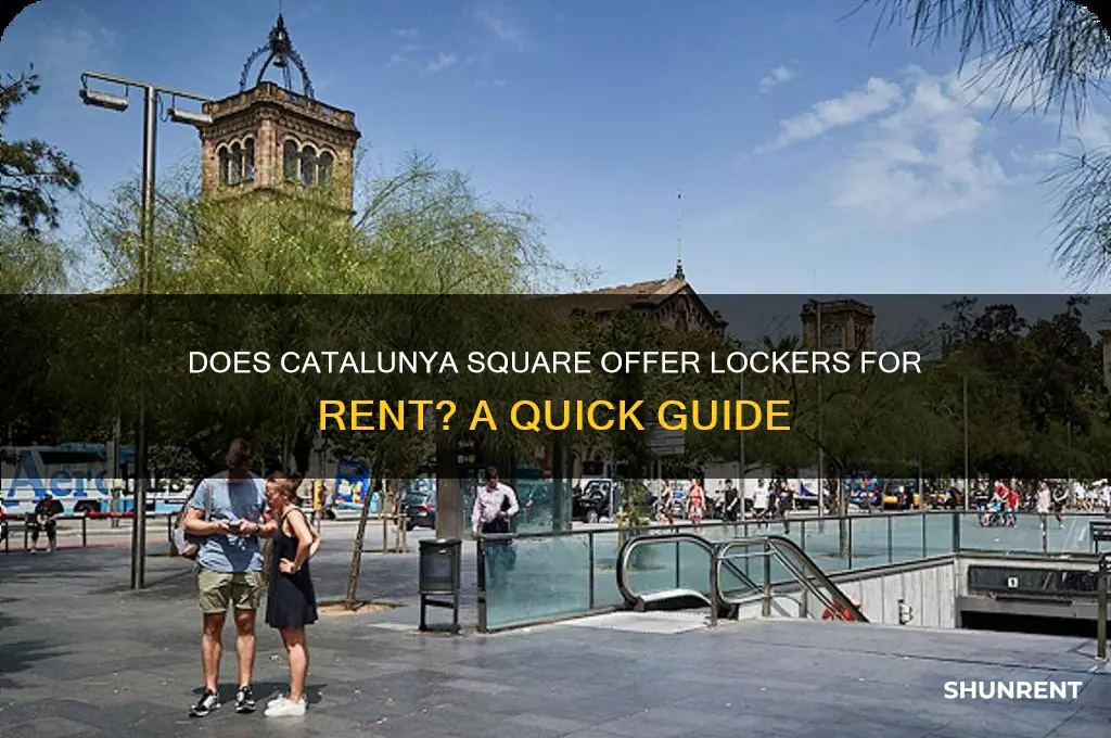 does catalunya square have lockers for rent