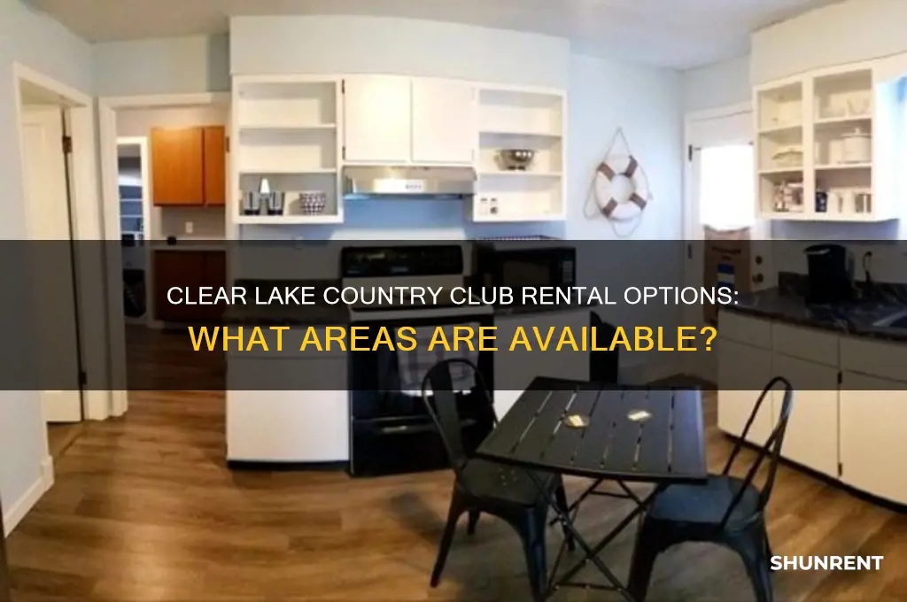 does clear lake country club rent area