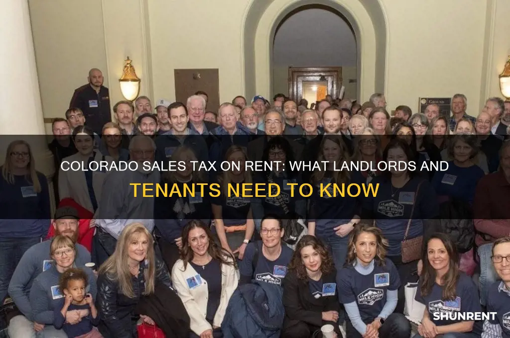 does colorado charge sales tax on rent
