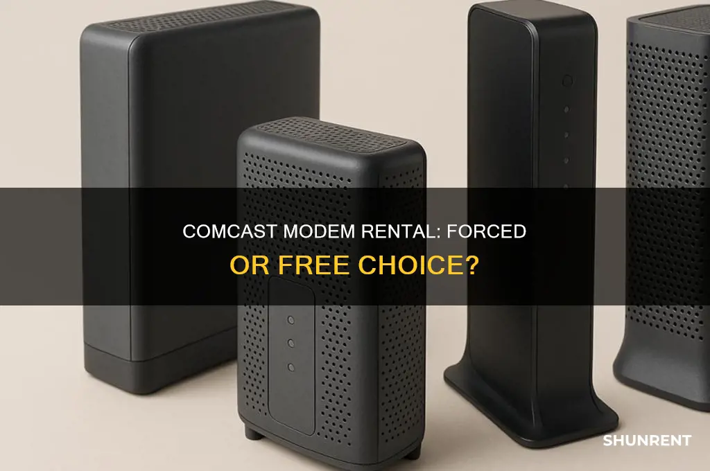 does comcsast force you to rent their modems