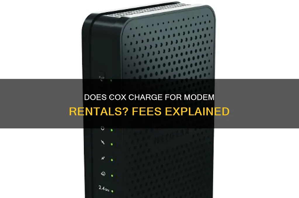 does cox charge to rent a modem