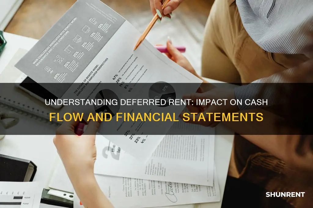 does deffered rent go on cahs flow