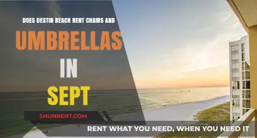 Destin Beach: Chairs and Umbrellas in September?