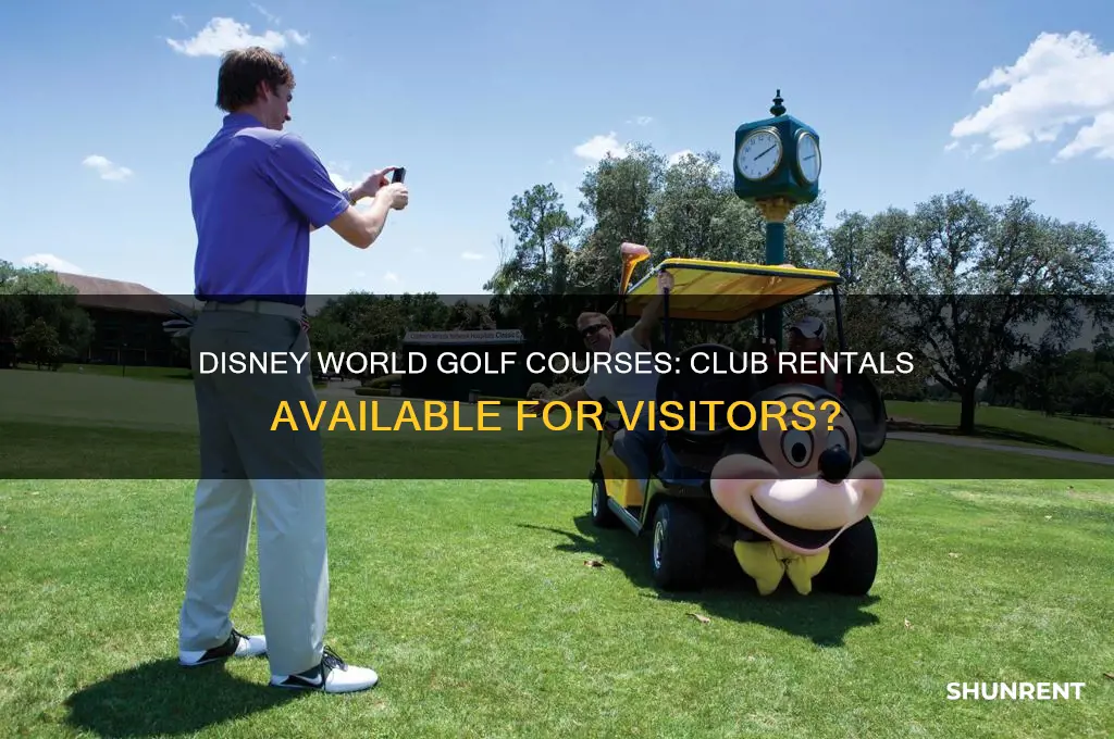 does disney world golf courses rent clubs