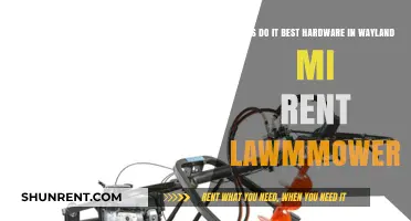 Wayland's Do It Best: Lawn Mower Rentals?