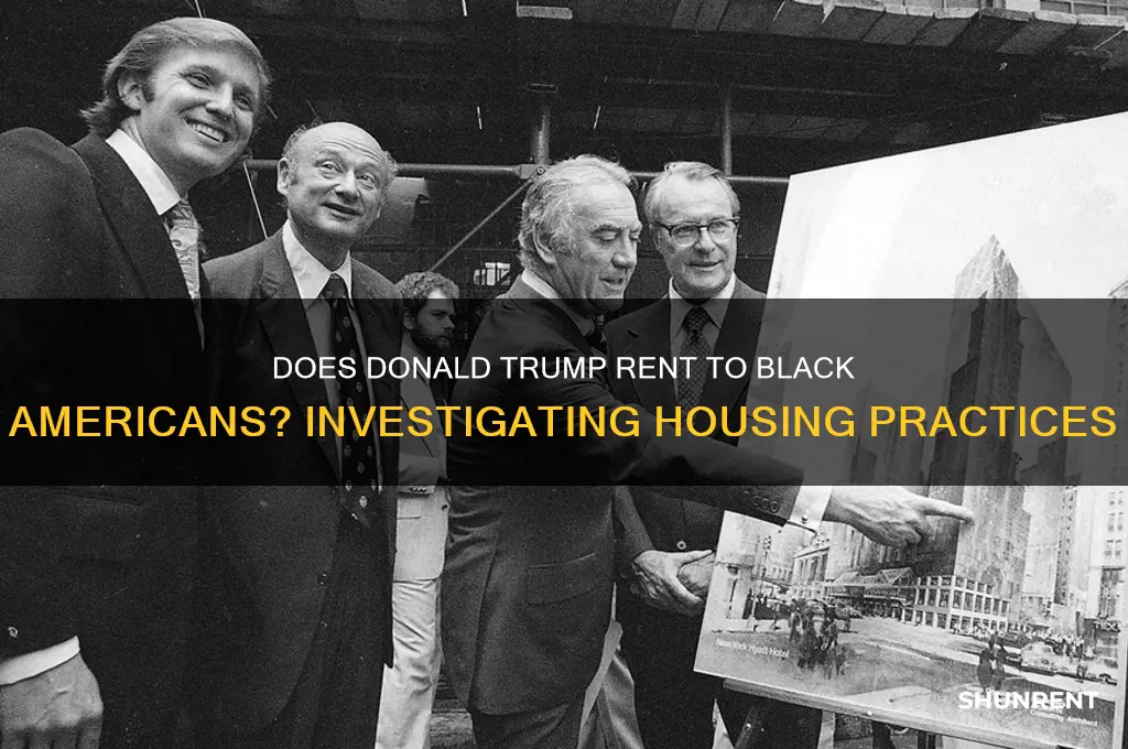 does donald trump rent to black americans
