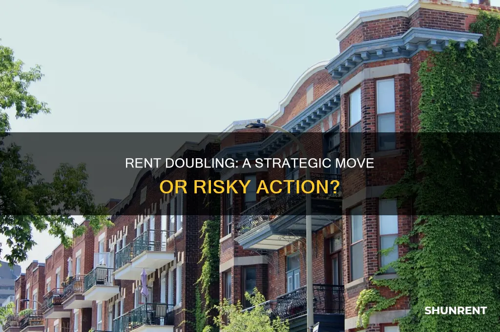 does double the rent count as an action