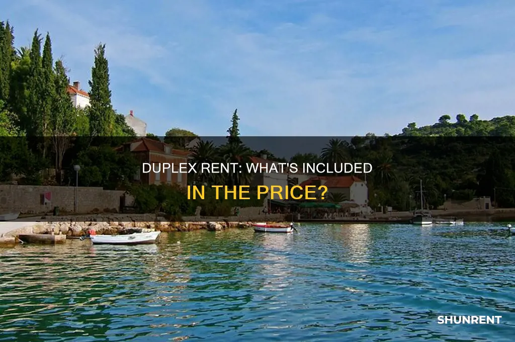 does duplex rent have to include water and trash
