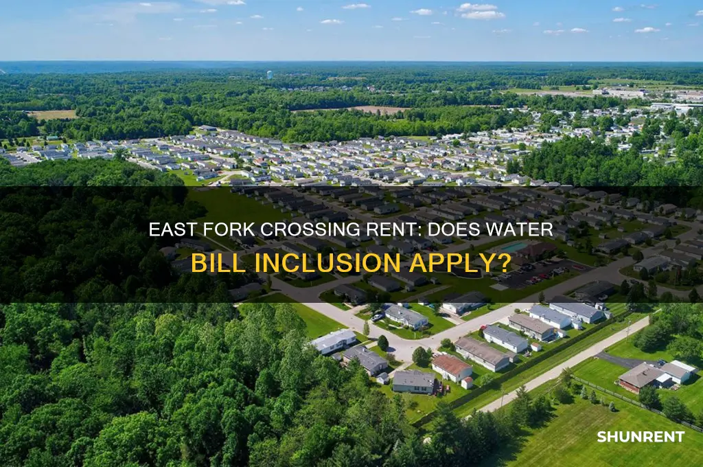 does east fork crossing rent cover water
