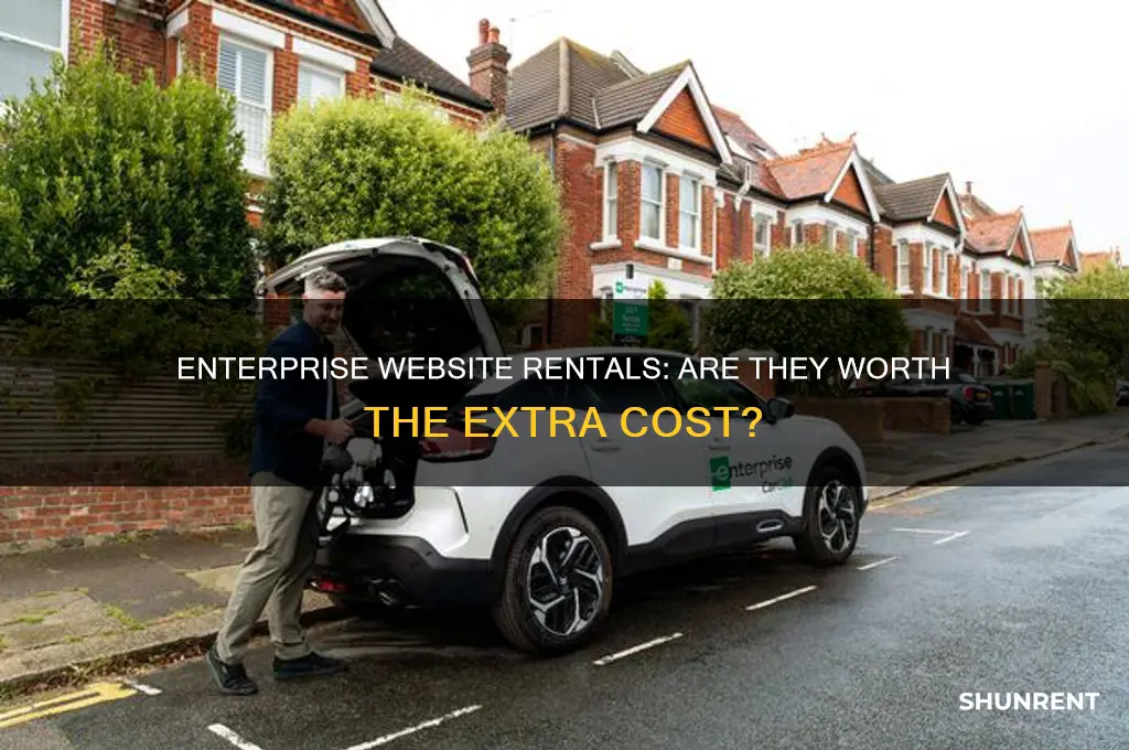 does enterprise charge more from renting on their website