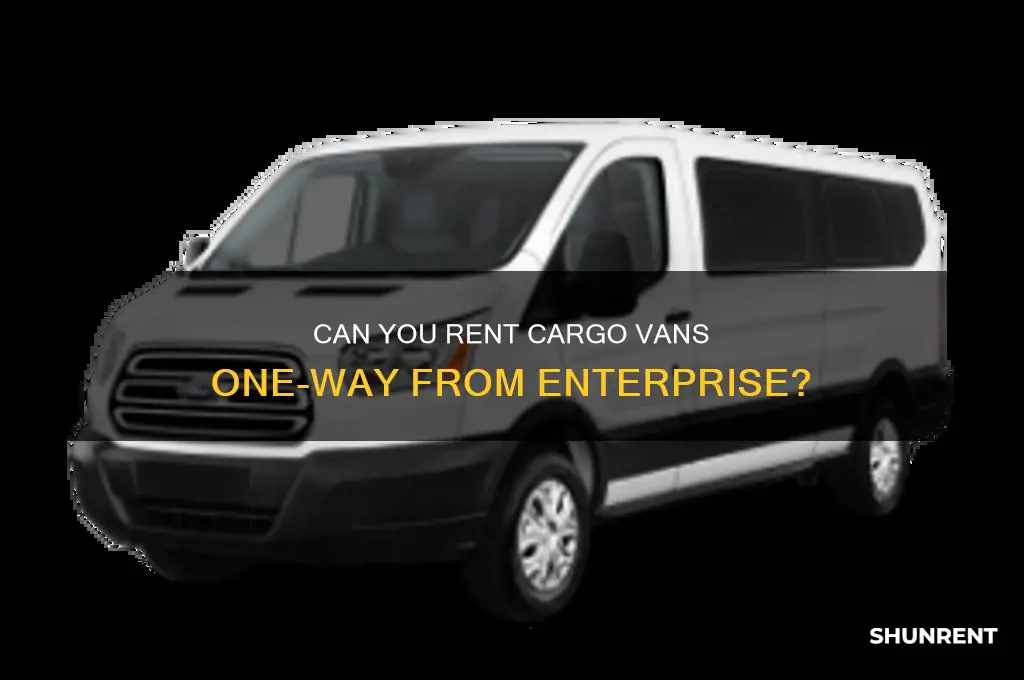 does enterprise rent cargo vans one way