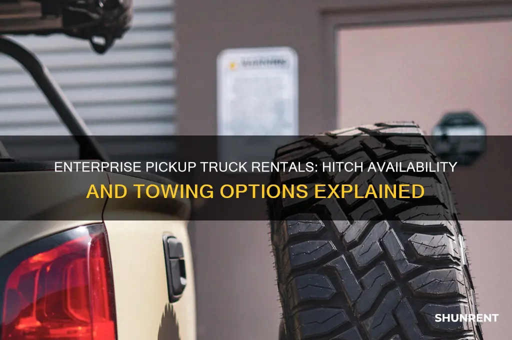 does enterprise rent pickup trucks with hitches