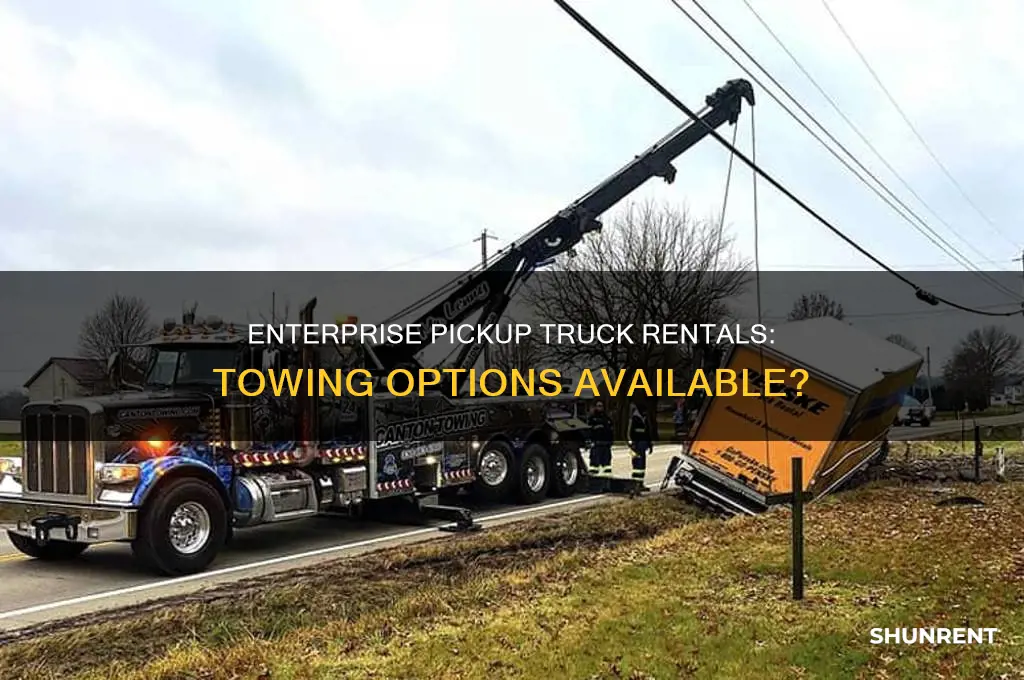 does enterprise rent pickups with a tow package