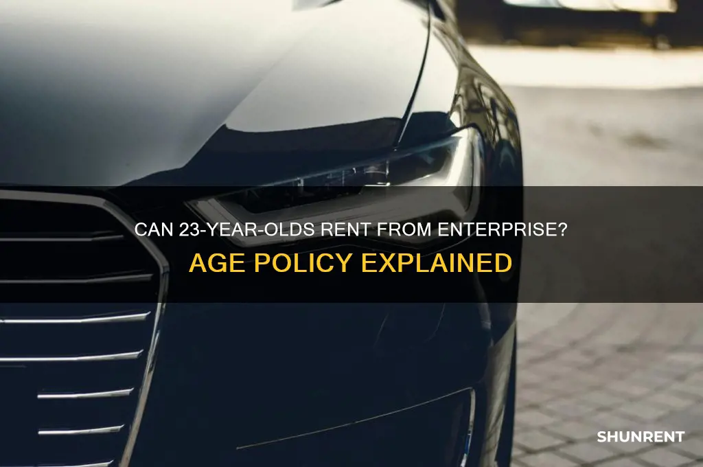 does enterprise rent to 23 year olds