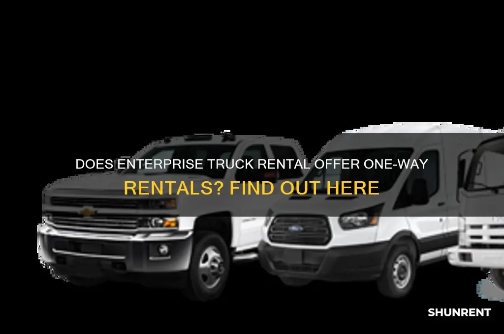 does enterprise truck rental rent one way
