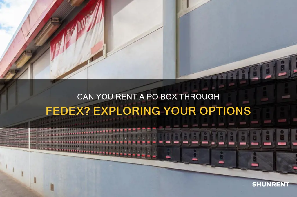 does fedex have po boxes for rent