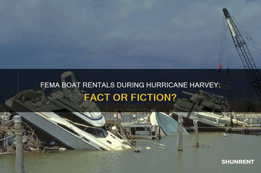 does fema rent boats for hurricane harvey
