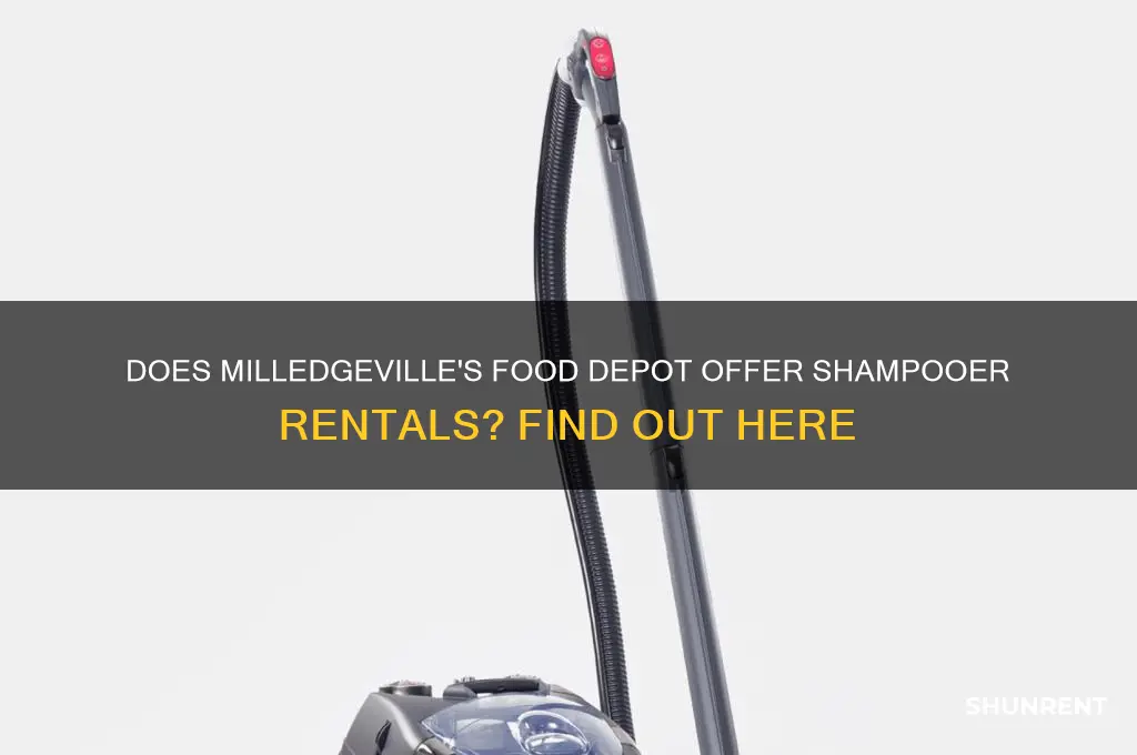 does food depot in milledgeville rent shampooers