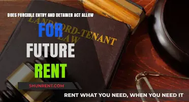 Forcible Entry Act: Does It Cover Future Rent?