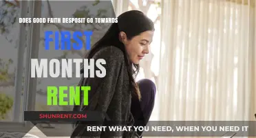 Good Faith Deposits: First Month's Rent Covered?