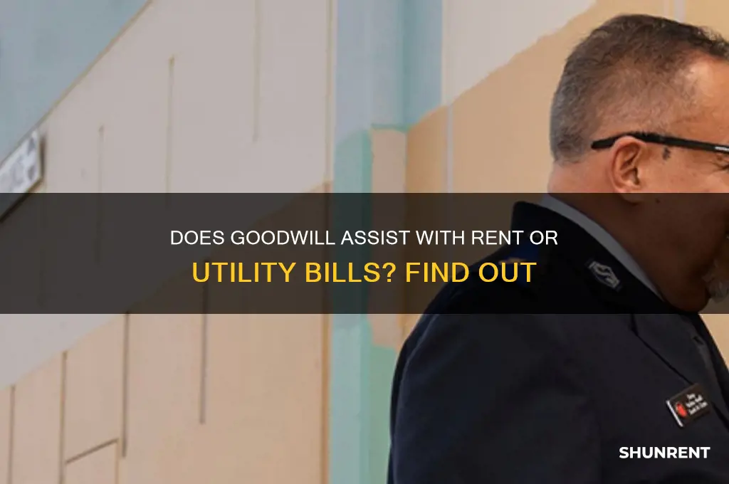does goodwill help with utilities or rent
