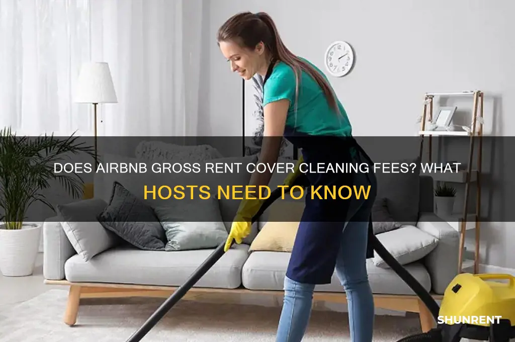 does gross airbnb rent include cleaning fee