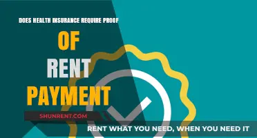 Health Insurance: Rent Payment Proof Required?