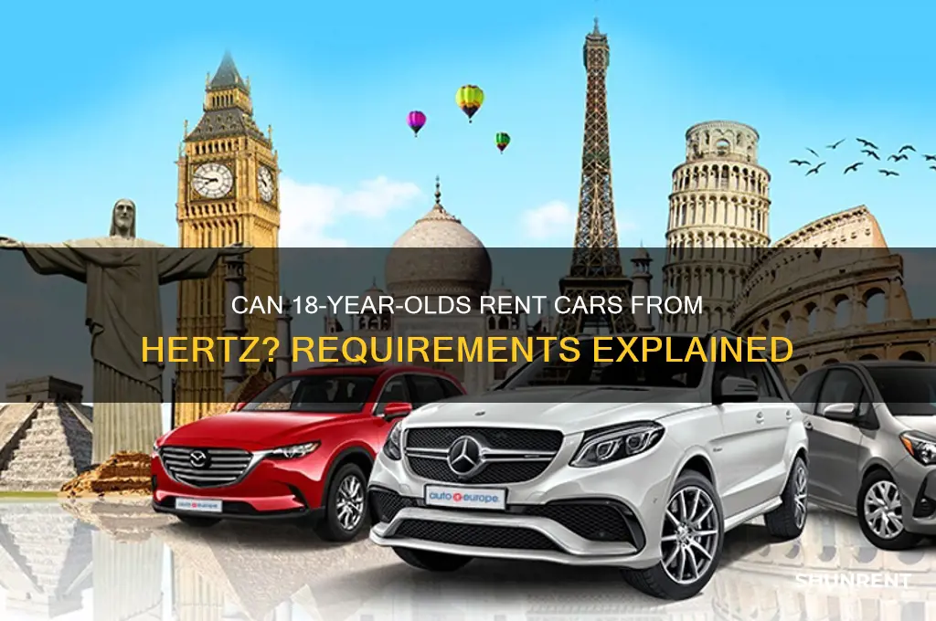 does hertz rent to 18 year olds