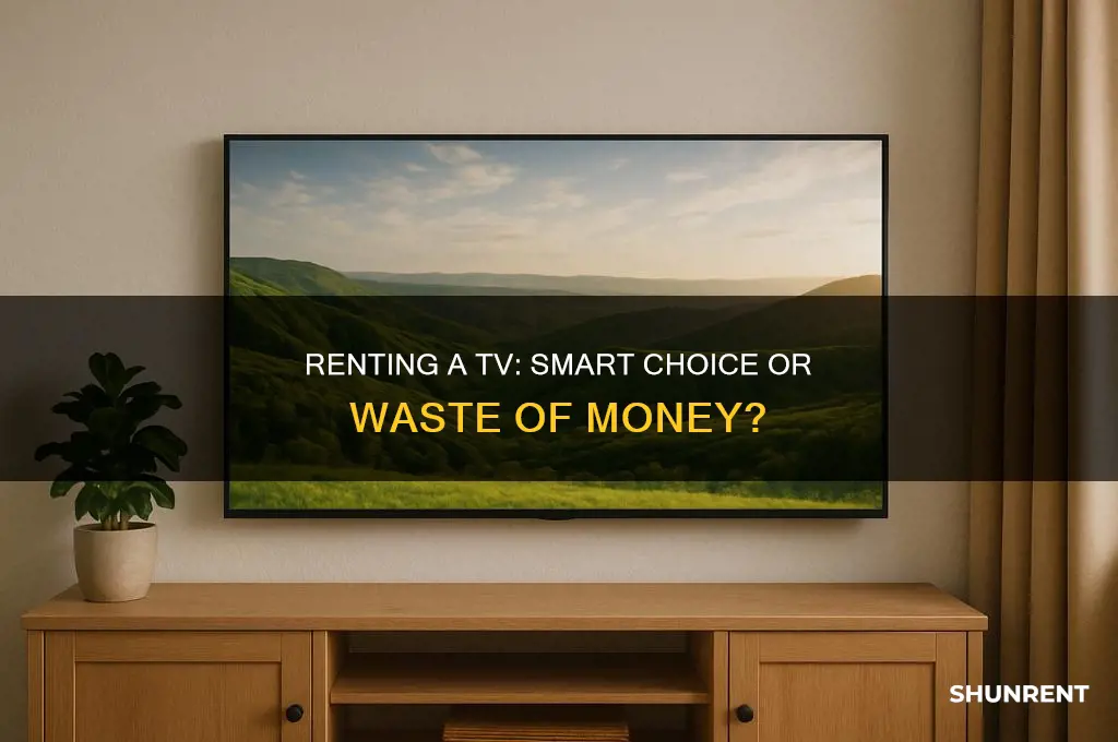 does it make sense to rent tv