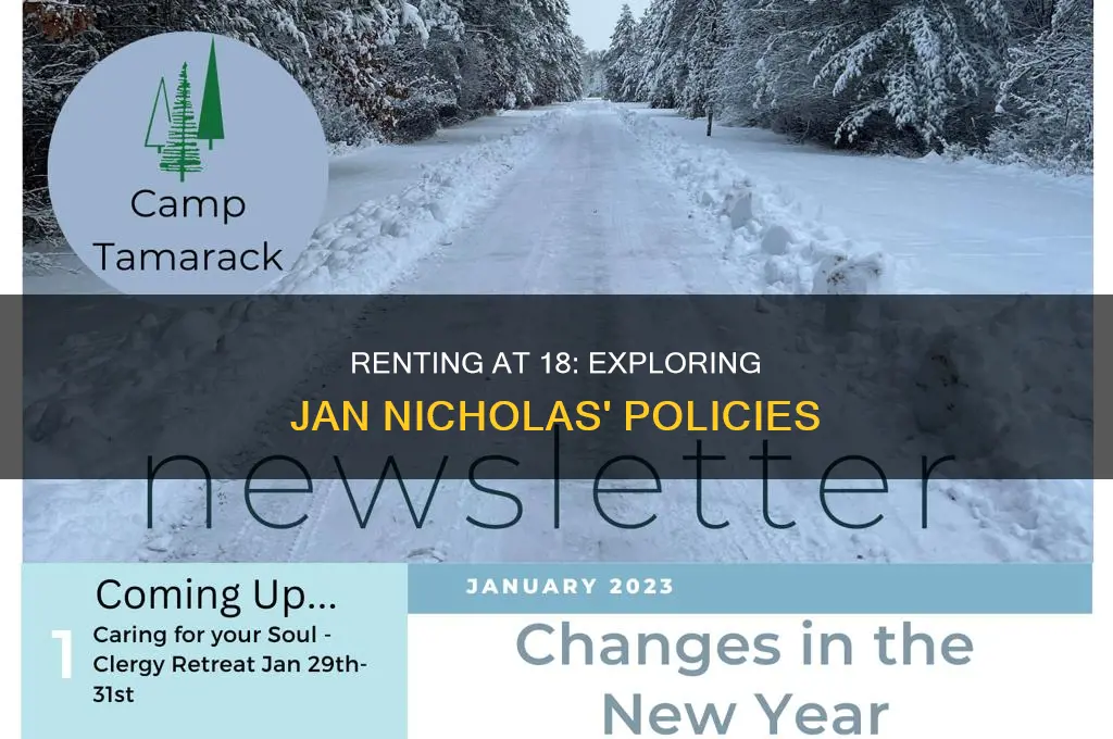 does jan nicholas allow 18 year olds to rent